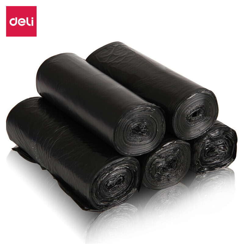 得力/deli 33070 塑料制品 45*55规格垃圾袋  一包5卷