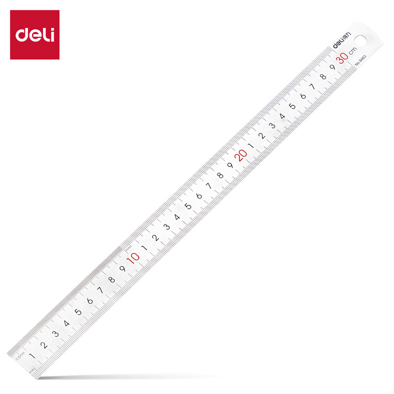 得力/deli 8463 直尺 钢直尺  30cm
