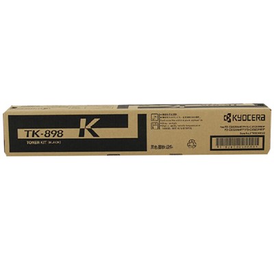 京瓷（Kyocera）TK-898K原装黑色粉盒（12000页）  适用于京瓷FS-C8020MFP/C8025MFP/C8520MFP/C8525MFP