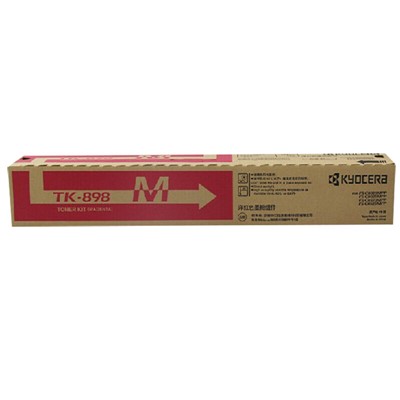 京瓷（Kyocera）TK-898M原装红色粉盒（6000页）  适用于京瓷FS-C8020MFP/C8025MFP/C8520MFP/C8525MFP